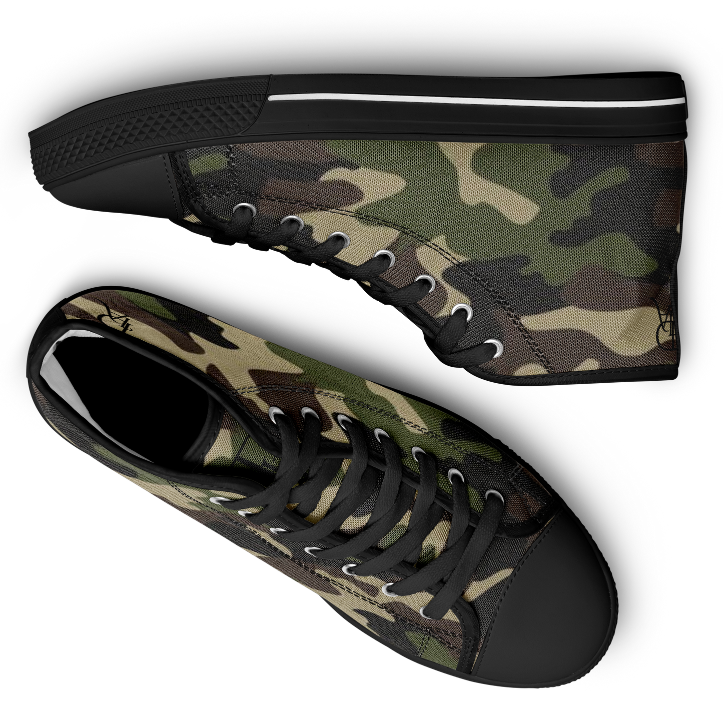 DIA - Army Fatigue Black High Top Shoes