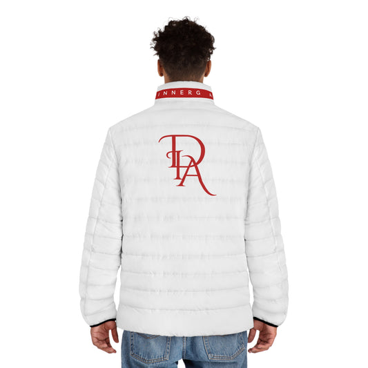 DIA - White and Red Men's Puffer Jacket