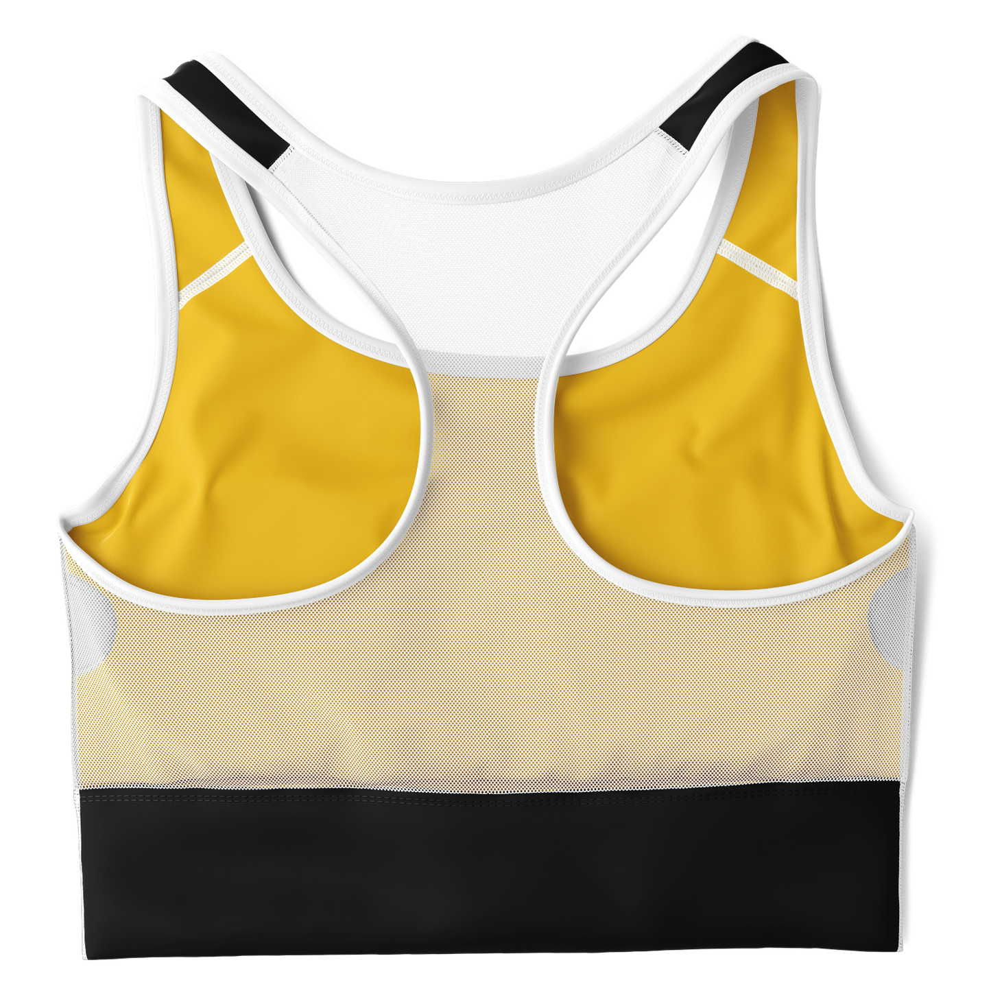 Divine InnerG - Yellow and Black Mesh Padded Sports Bra copy