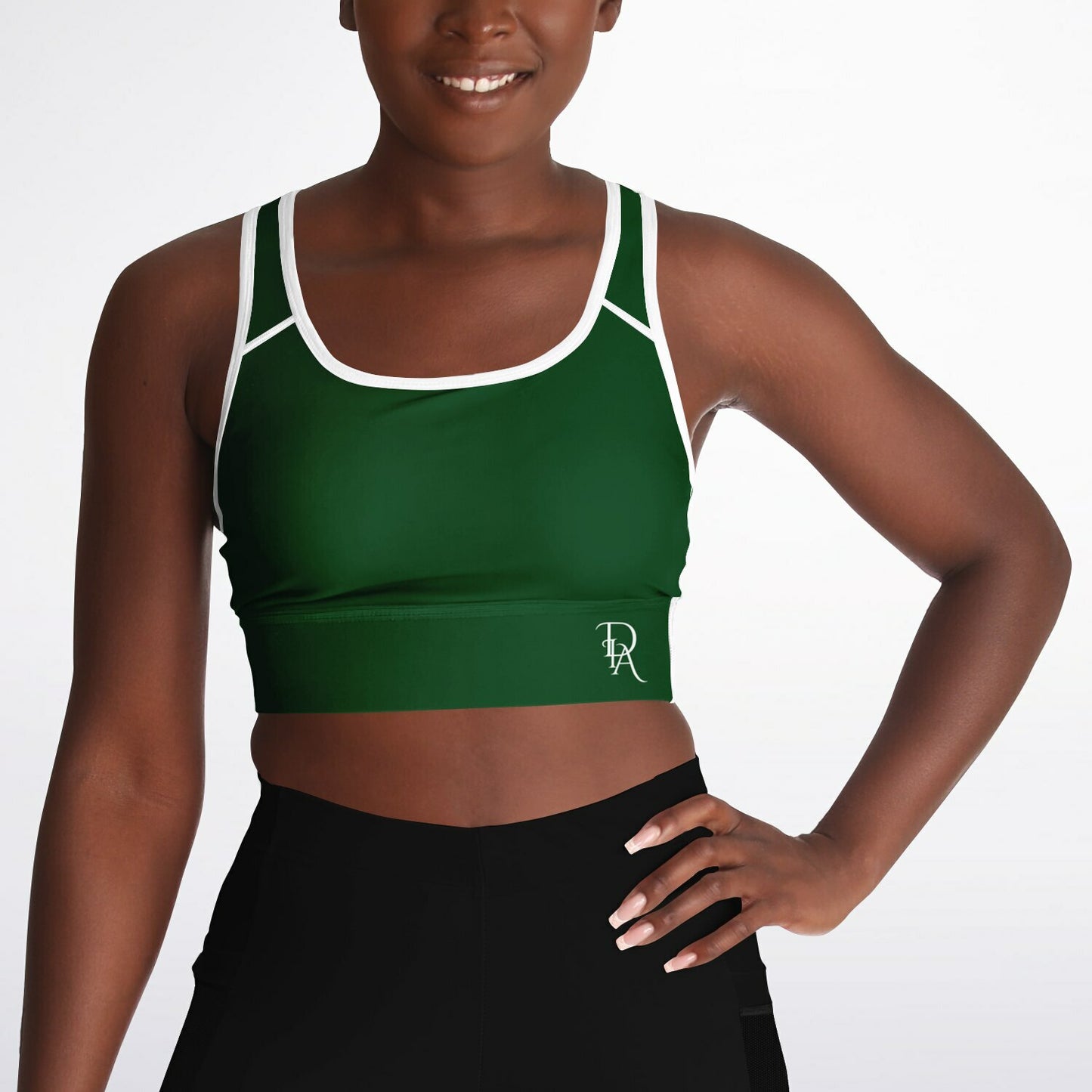 DIA - Green Mesh Padded Sports Bra