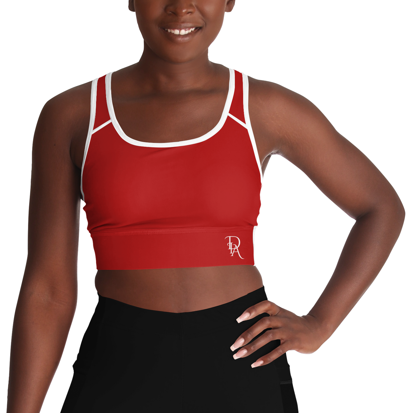 Divine InnerG - Red Mesh Padded Sports Bra