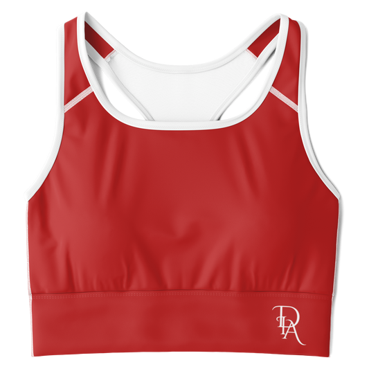 Divine InnerG - Red Mesh Padded Sports Bra