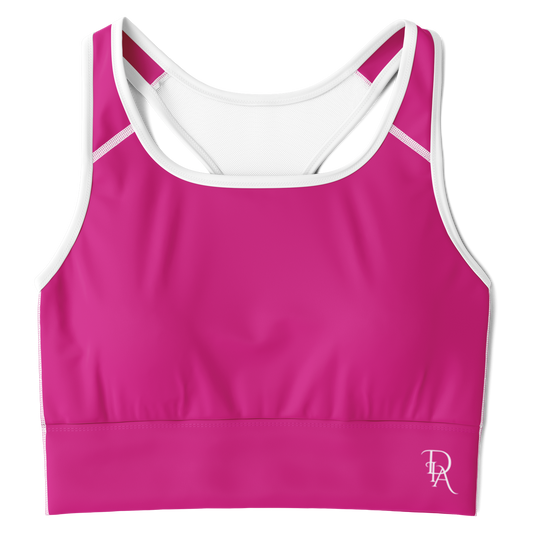 DIA - Fuchsia Mesh Padded Sports Bra