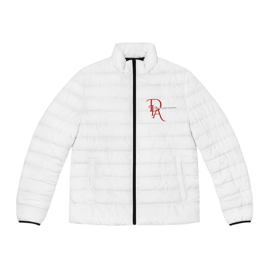 DIA - White and Red Men's Puffer Jacket