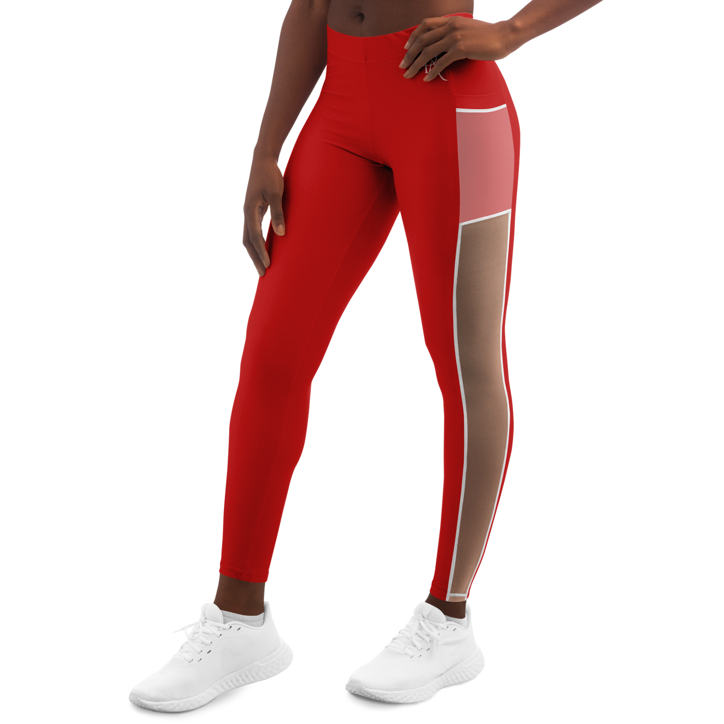 Divine InnerG - Red Mesh Pocket Legging