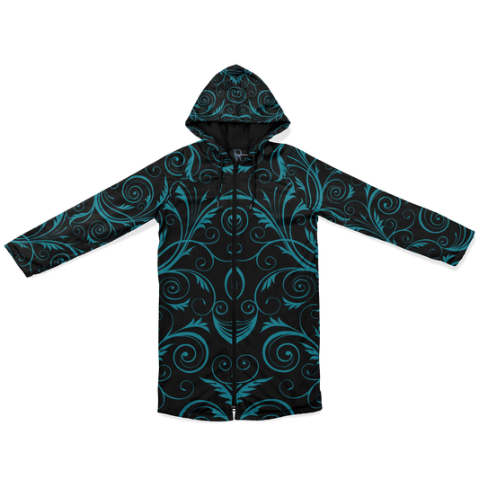 Divine InnerG - Black and Turquoise Zipper Cloak