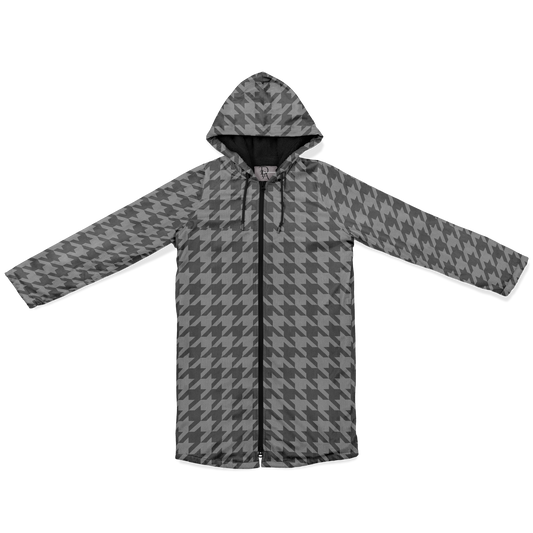 Divine innerG - Gray Houndstooth Zipper Cloak