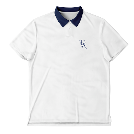 DIA - White and Navy Polo Shirt